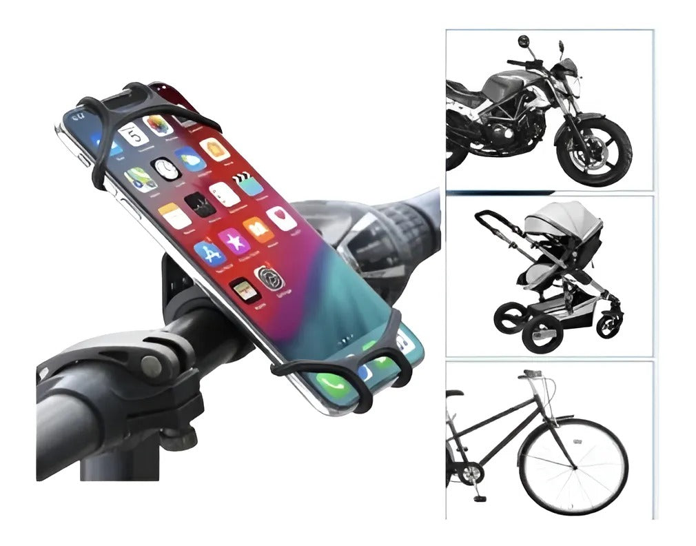 Soporte de Teléfono para Moto y Bicicleta | Firme Aunque Saltes