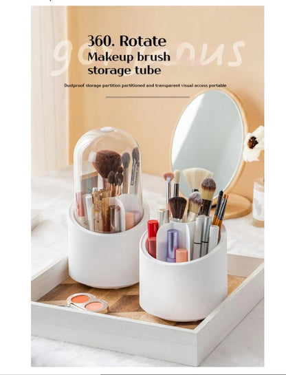Organizador de Brochas Giratorio 360° | Todo tu Maquillaje a la Vista