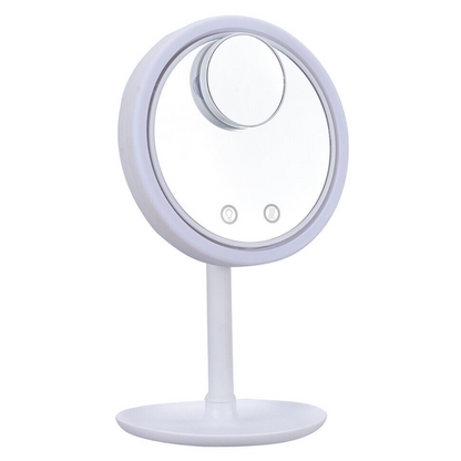 Espejo de Maquillaje LED Giratorio | Luz Perfecta a Toda Hora