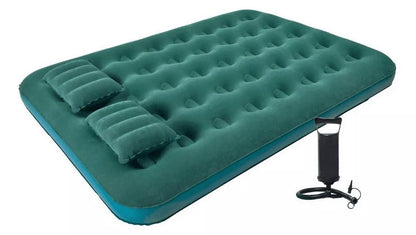 Colchón Inflable Doble con Inflador — Cama Extra en 2 Minutos