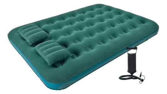 Colchón Inflable Doble con Inflador — Cama Extra en 2 Minutos