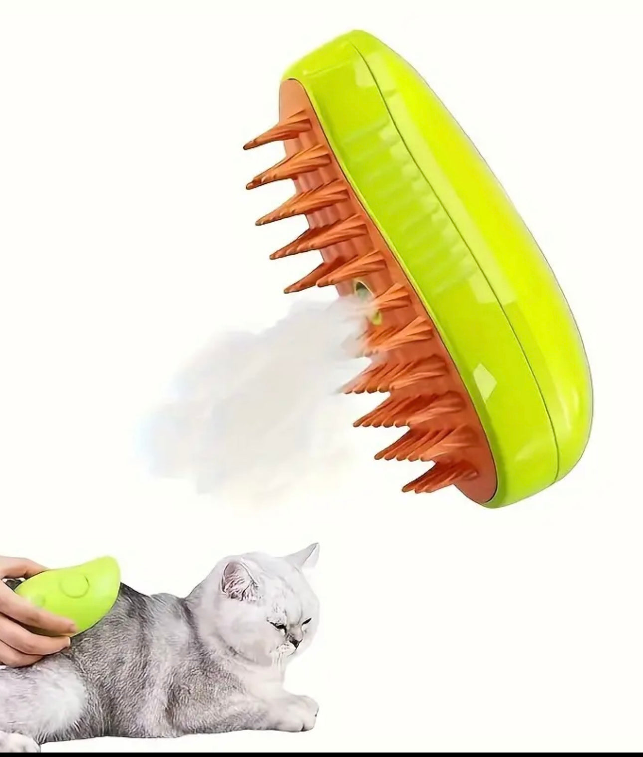 Cepillo a Vapor para Mascotas 3 en 1 | Cepilla Sin Pelo Volando por la Casa