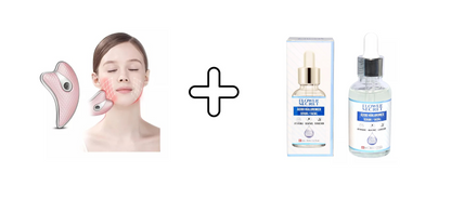 Masajeador Guasha + Sérum Hialurónico - Ritual Facial