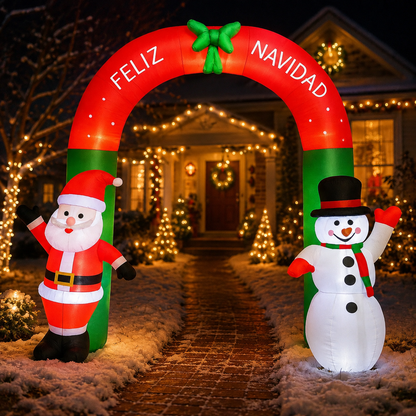 Arco Navideño Inflable — La Casa Más Festiva de la Cuadra