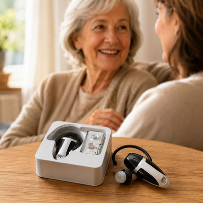 Audífono Amplificador de Sonido Recargable — Vuelve a Escuchar Claro