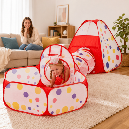 Carpa Infantil 3 Piezas con Túnel — El Rincón Favorito de los Niños