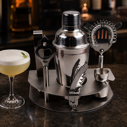 Set Coctelería 7 Piezas Deluxe — Tragos de Bar en tu Cocina