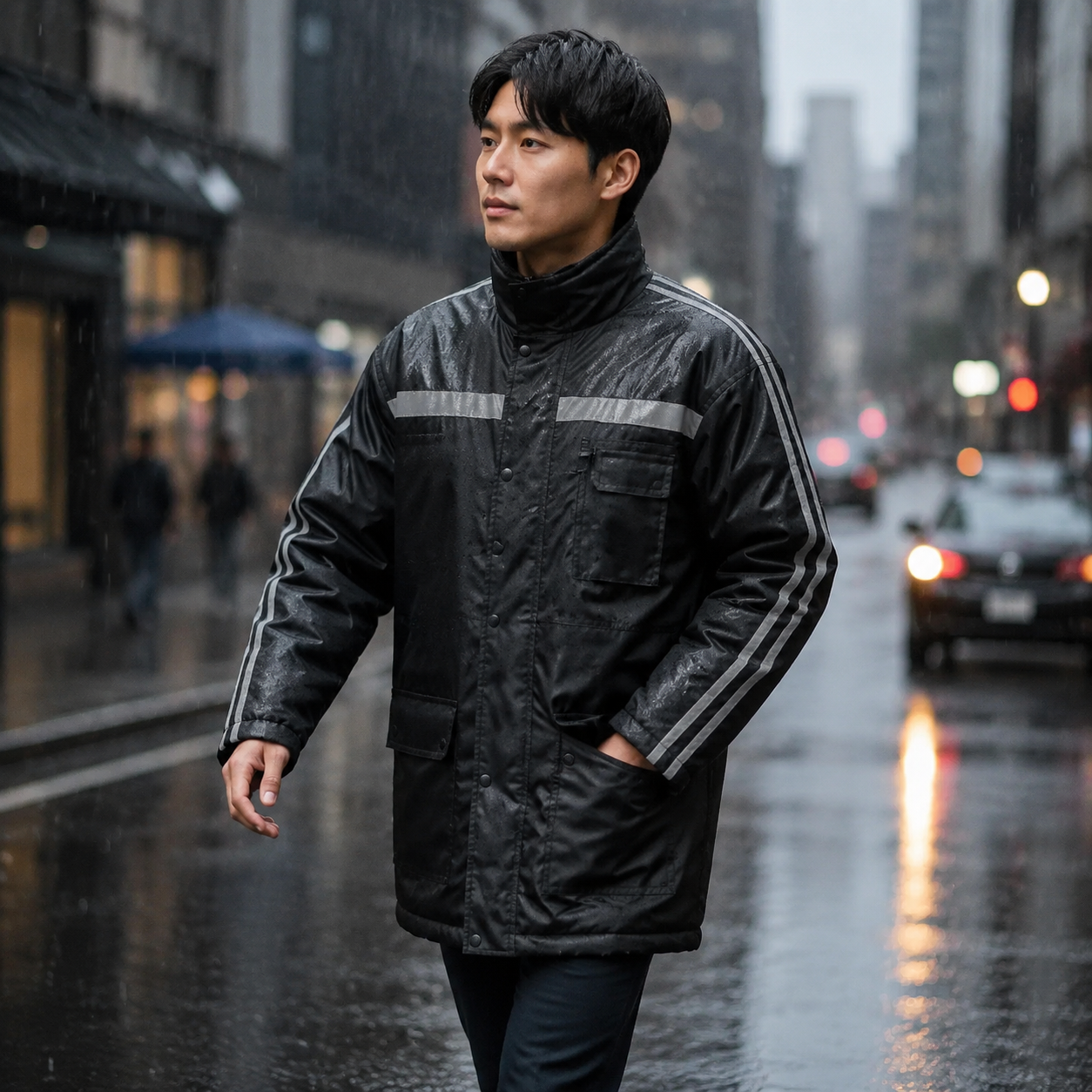 Parka Térmica 100% Impermeable — Seco y Abrigado Bajo la Lluvia